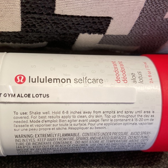 lululemon athletica Other - Lululemon self care anti stink deodorant 2.4 oz travel size 72ml aloe lotus